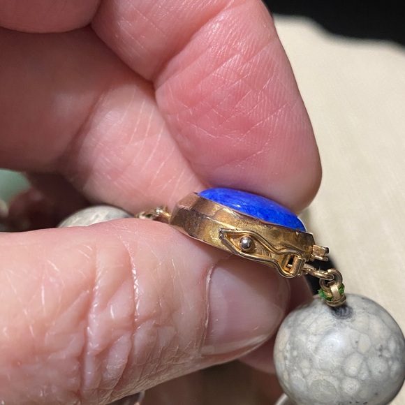 Multicolor assorted natural gemstone large individually knotted bead Necklace - Picture 9 of 16